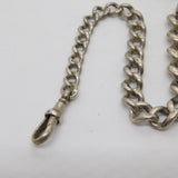 Victorian Sterling Silver Graduating Albert Watch Chain Antique 1900 Birmingham
