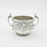 Victorian Sterling Silver Art Nouveau Repousse Porringer Cup Antique 1888