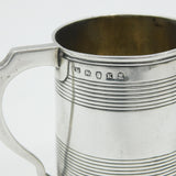 George III Sterling Silver Mourning Inscription Tankard Antique 1805 London