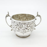 Victorian Sterling Silver Art Nouveau Repousse Porringer Cup Antique 1888