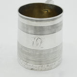George III Sterling Silver Mourning Inscription Tankard Antique 1805 London