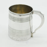 George III Sterling Silver Mourning Inscription Tankard Antique 1805 London