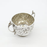 Victorian Sterling Silver Art Nouveau Repousse Porringer Cup Antique 1888