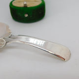 George III Sterling Silver Leaf Shaped Tea Caddy Spoon Antique 1803 London