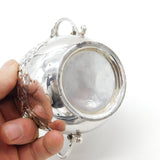 Victorian Sterling Silver Art Nouveau Repousse Porringer Cup Antique 1888