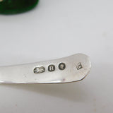 George III Sterling Silver Leaf Shaped Tea Caddy Spoon Antique 1803 London