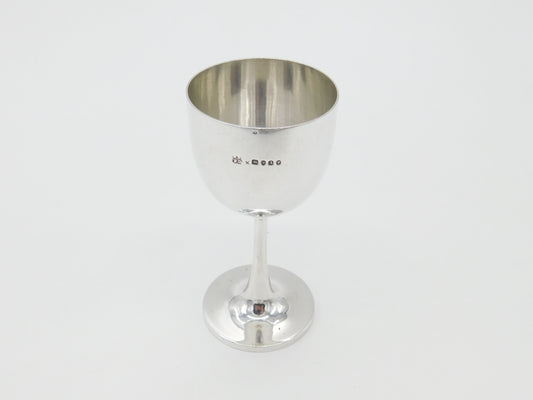 Victorian Sterling Silver Minimal Wine Chalice Goblet Antique 1876 London