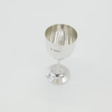 Victorian Sterling Silver Minimal Wine Chalice Goblet Antique 1876 London
