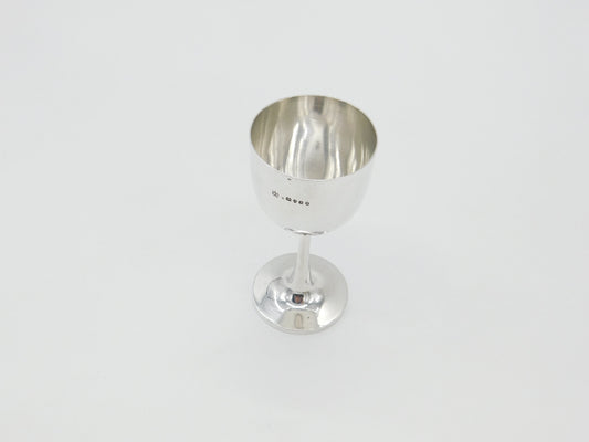 Victorian Sterling Silver Minimal Wine Chalice Goblet Antique 1876 London