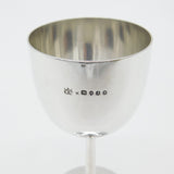 Victorian Sterling Silver Minimal Wine Chalice Goblet Antique 1876 London