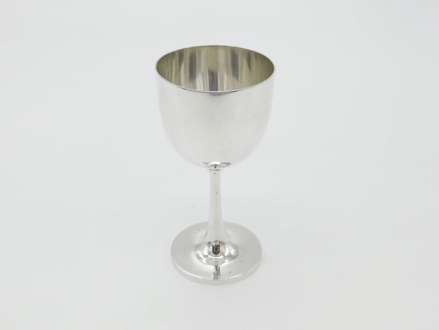 Victorian Sterling Silver Minimal Wine Chalice Goblet Antique 1876 London