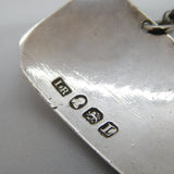 George III Sterling Silver Bright Cut Sherry Decanter Label Antique 1807 London