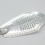 Georgian Scottish Sterling Silver Thistle Fish Slice Antique 1817 Edinburgh