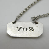 George III Sterling Silver 'Soy' Sauce Bottle Label or Ticket Antique c1790