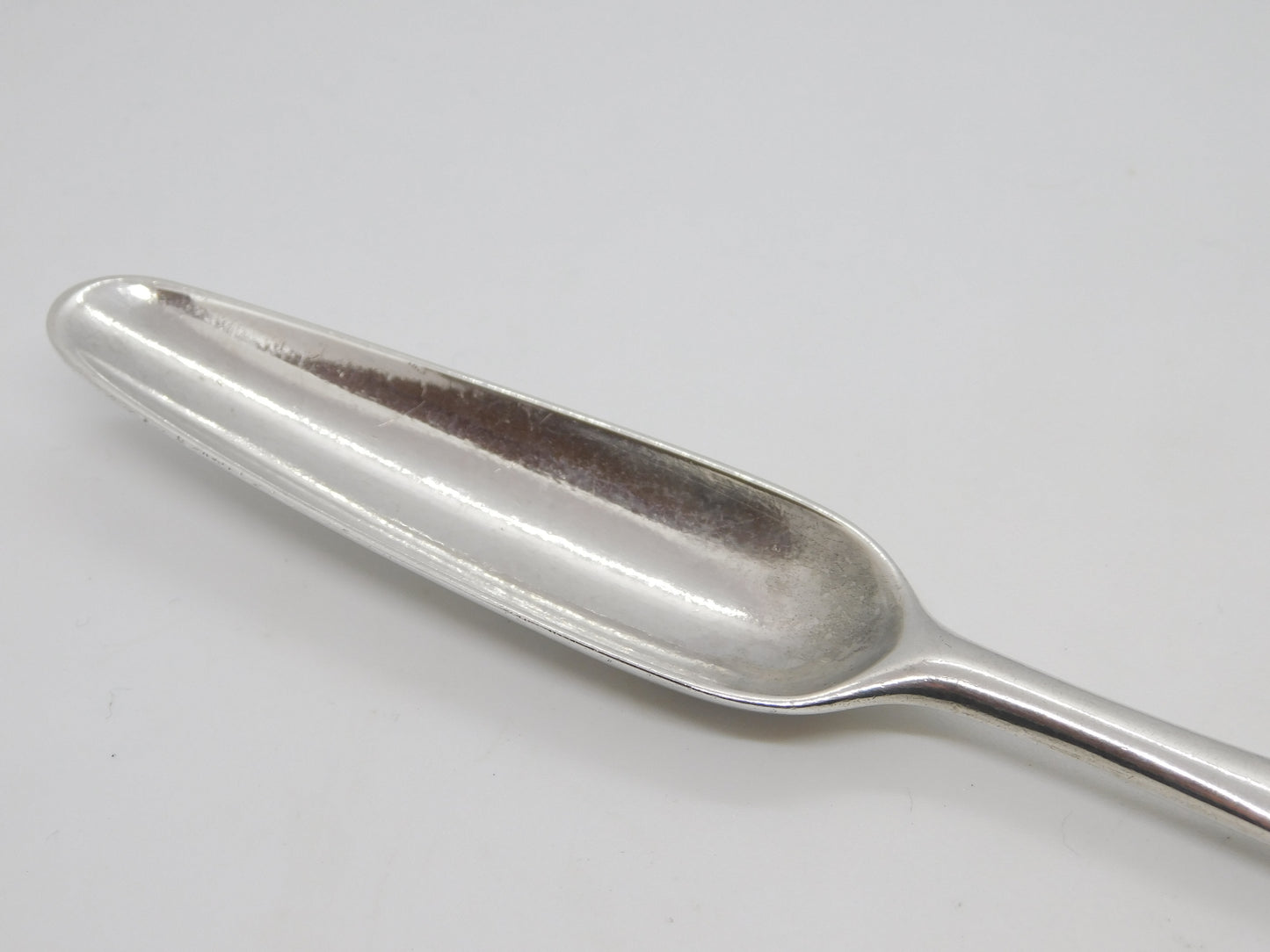 George II Sterling Silver Bone Marrow Scoop Spoon Antique 1754 London