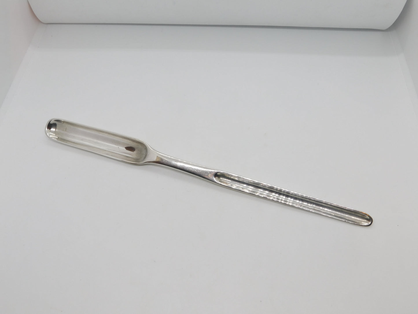 George III Sterling Silver Bone Marrow Scoop Spoon Antique 1786 London