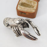 Victorian Cast Sterling Silver Lobster Teapot or Dish Finial Antique c1890