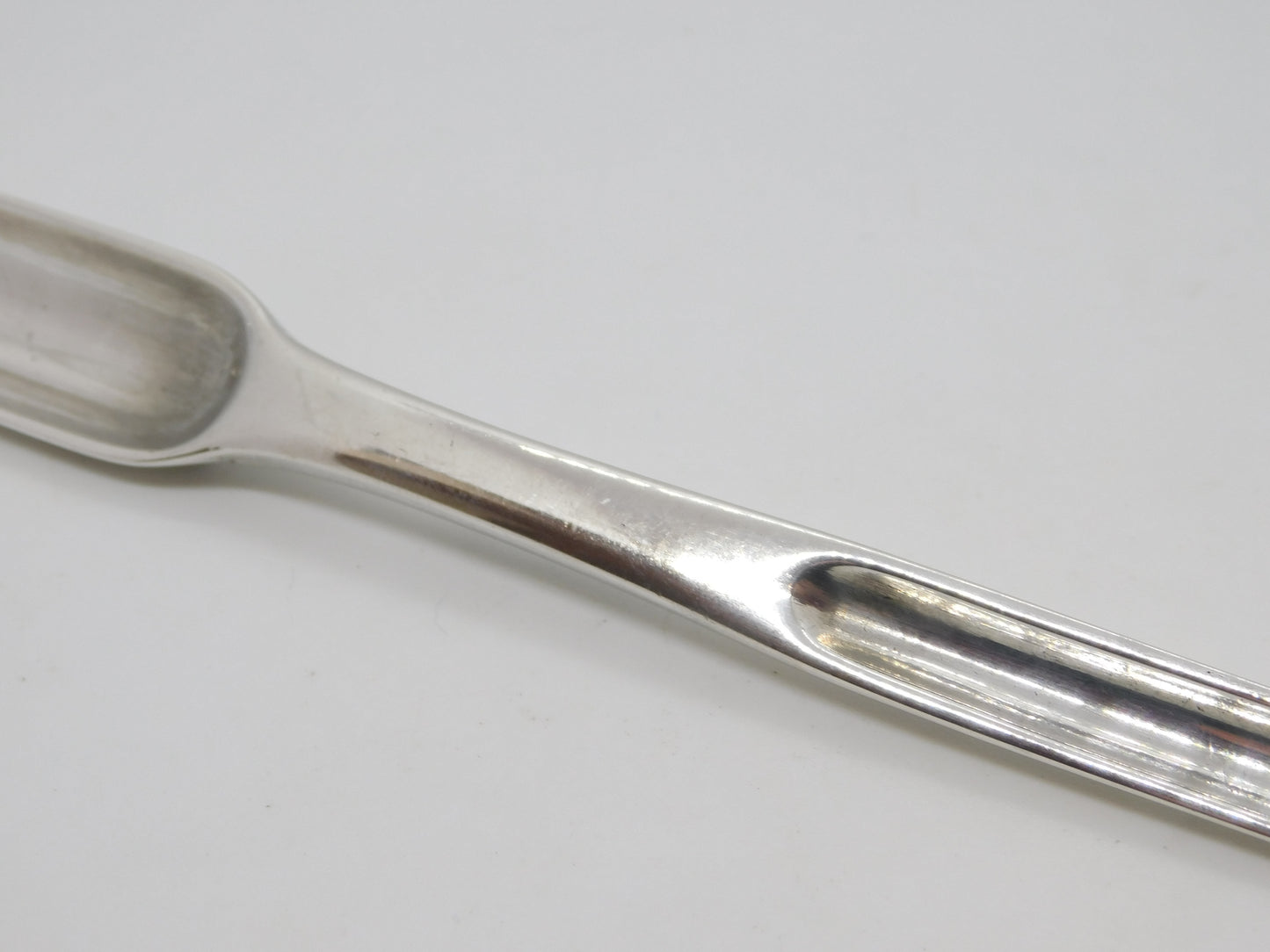 George III Sterling Silver Bone Marrow Scoop Spoon Antique 1786 London