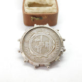 Boer War South African Sterling Silver Novelty Pipe 2 Shillings Brooch 1896