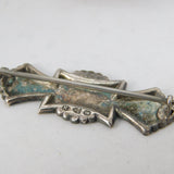 Victorian Sterling Silver Dora Name Christening Brooch 1895 Chester Antique
