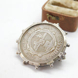 Boer War South African Sterling Silver Novelty Pipe 2 Shillings Brooch 1896