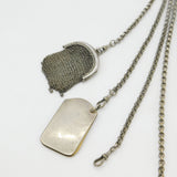 Large Victorian Sterling Silver Sewing Chatelaine With Tools Antique c1890