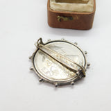 Boer War South African Sterling Silver Novelty Pipe 2 Shillings Brooch 1896