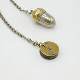 Large Victorian Sterling Silver Sewing Chatelaine With Tools Antique c1890