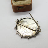 Boer War South African Sterling Silver Novelty Pipe 2 Shillings Brooch 1896
