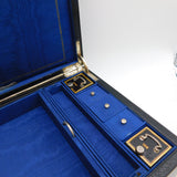 Victorian Sterling Silver Mounted Gentleman's Travelling Writing Box Antique