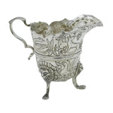 Irish Edwardian Sterling Silver Animal Pattern Cream Jug Antique 1905 Dublin