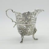 Irish Edwardian Sterling Silver Animal Pattern Cream Jug Antique 1905 Dublin