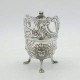 Irish Edwardian Sterling Silver Animal Pattern Cream Jug Antique 1905 Dublin