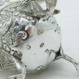 Irish Edwardian Sterling Silver Animal Pattern Cream Jug Antique 1905 Dublin