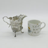 Irish Edwardian Sterling Silver Animal Pattern Cream Jug Antique 1905 Dublin