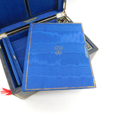 Victorian Sterling Silver Mounted Gentleman's Travelling Writing Box Antique