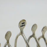Edwardian Sterling Silver Novelty Wishbone Toast Rack Antique 1909 Birmingham