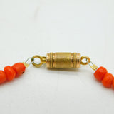 George III 18ct Gold Clasp Carved Red Coral Collar Necklace Antique c1820s
