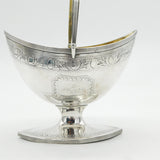 George III Sterling Silver Swing Handle Sugar Bowl Antique 1791 London