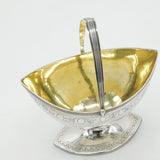George III Sterling Silver Swing Handle Sugar Bowl Antique 1791 London