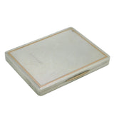 Asprey & Co Sterling Silver & 9ct Gold Cigarette Case Antique 1937 London