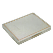 Asprey & Co Sterling Silver & 9ct Gold Cigarette Case Antique 1937 London