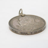 Boer War Kings South Africa Medal 'CPL T. Crimes' Medal Pendant Antique 1902