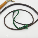 Victorian Leather Dog Form Beagling Crop Whip With Dog Whistle Antique c1890