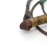 Victorian Leather Dog Form Beagling Crop Whip With Dog Whistle Antique c1890