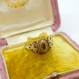 10ct Yellow Gold & Diamond Tulare Western High School Graduation Ring Vintage