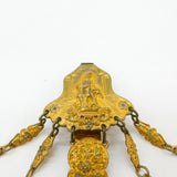 French Regency Gold Plated Rococo Sewing Chatelaine Classical Scenes Antique
