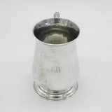 George III Sterling Silver Mug Tankard Antique 1773 London, John Delmester