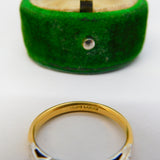 Victorian 18ct Yellow Gold, 0.2ct Ruby & Diamond Dress Ring Antique c1890