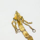 French Regency Gold Plated Rococo Sewing Chatelaine Classical Scenes Antique